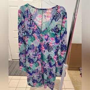 Lilly Pulitzer long sleeve, short dress.